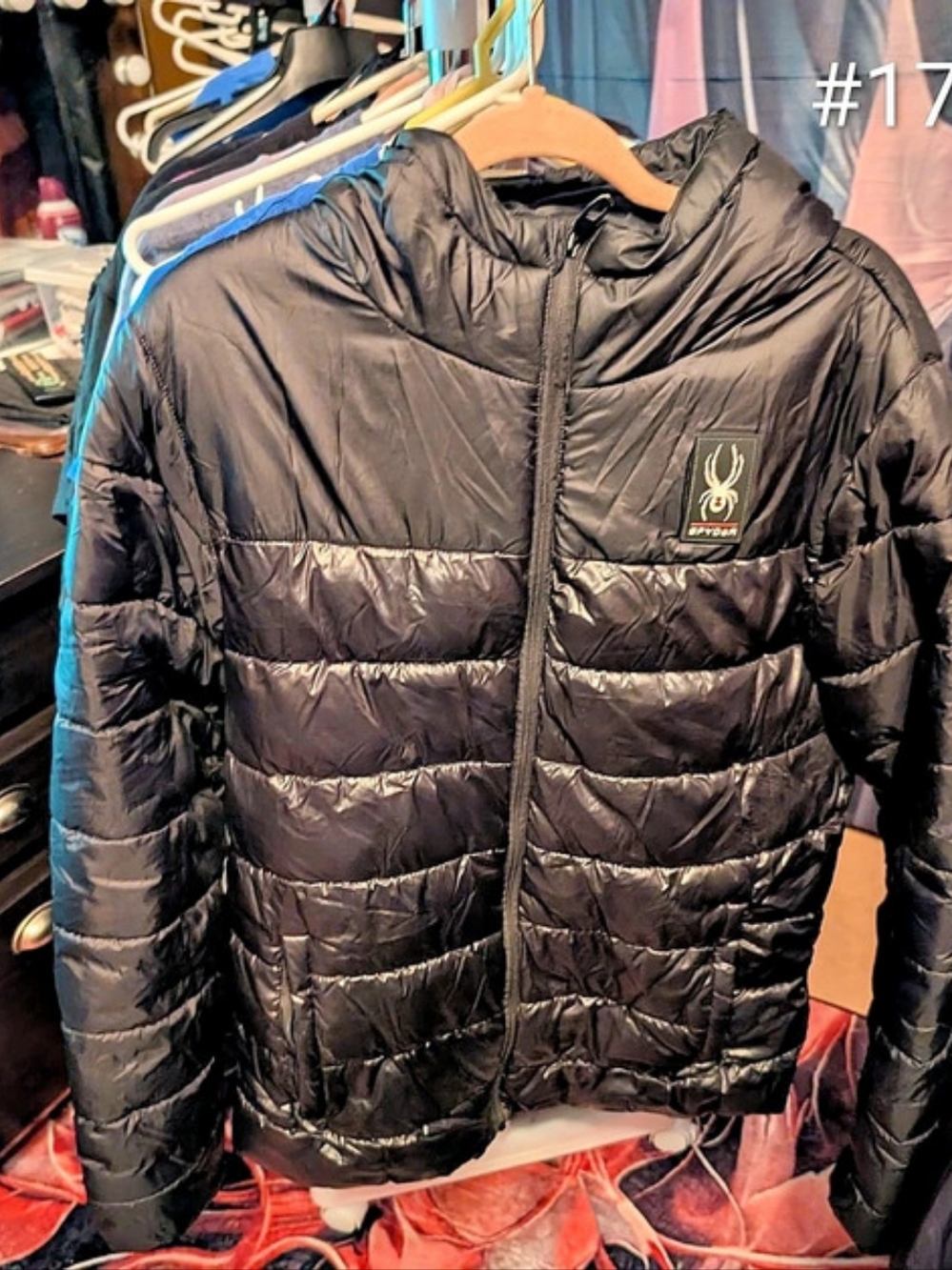 Spyder Men's Black Puffer Jacket Size Medium